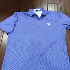 Men's Purple and Blue Polo Golf Shirt